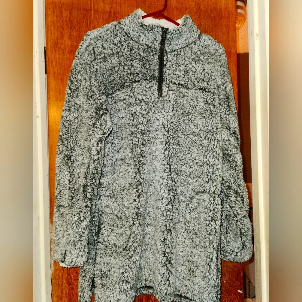 Womens half zip sherpa NWOT